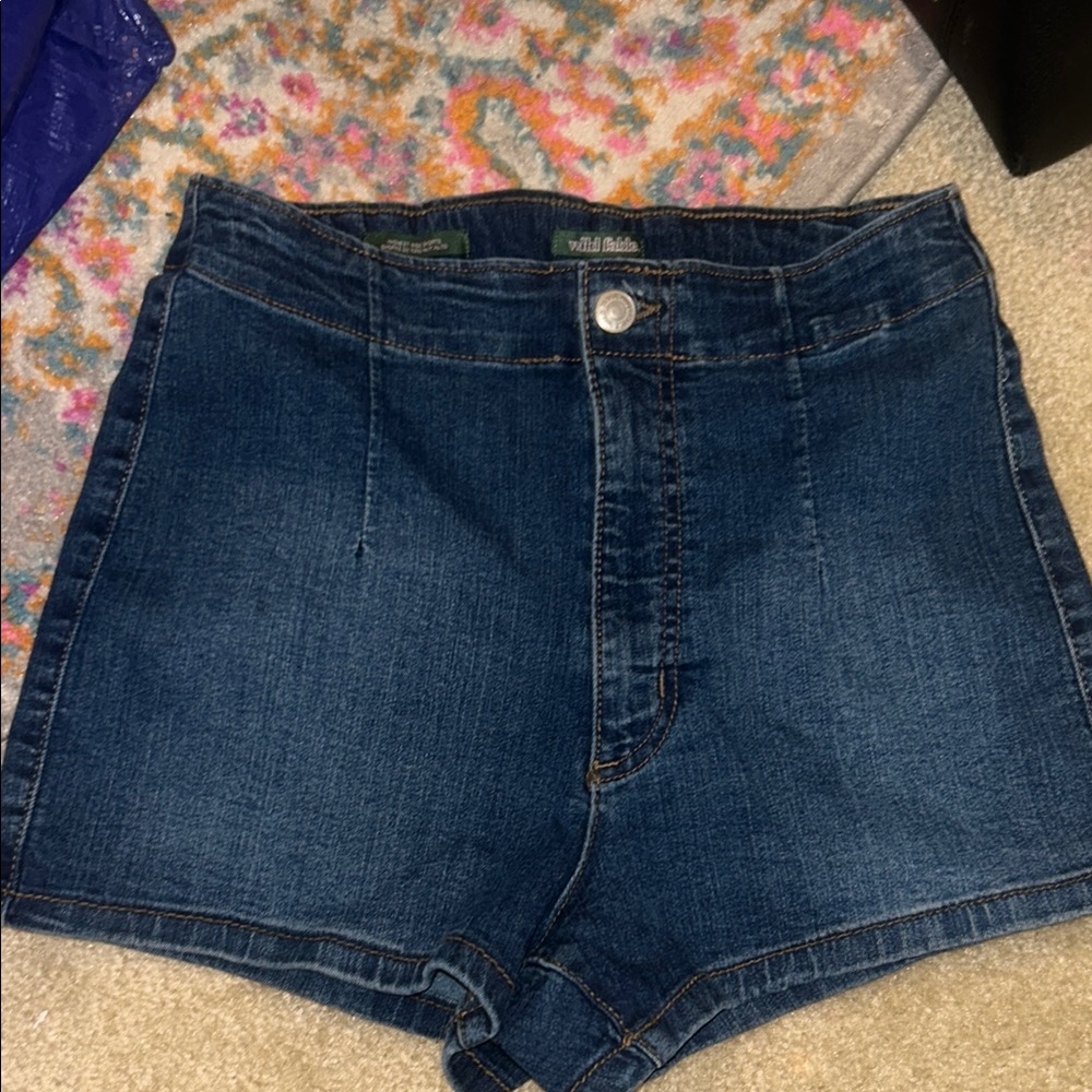 Wild Fable Women's Blue Denim Shorts